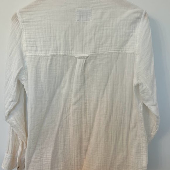 Rails Ellis Dip-dye Button-down Shirt In White Blush - Picture 11 of 12